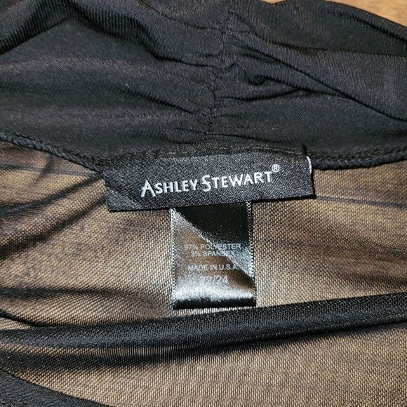 Ashley Stewart criss-cross mesh body suit - Picture 4 of 5